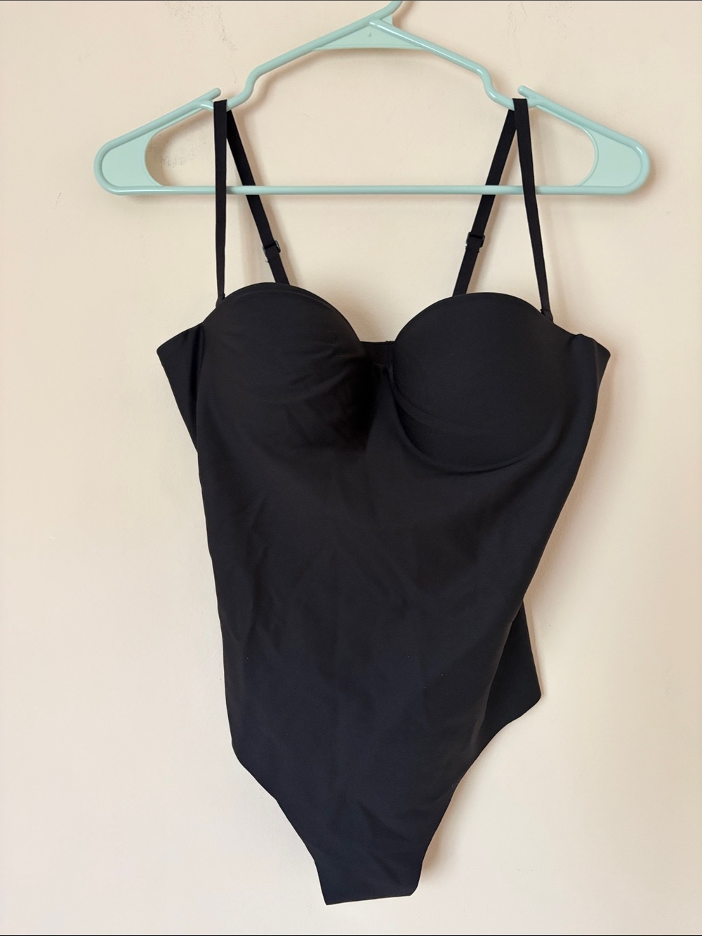 Skims molded underwire bodysuit black